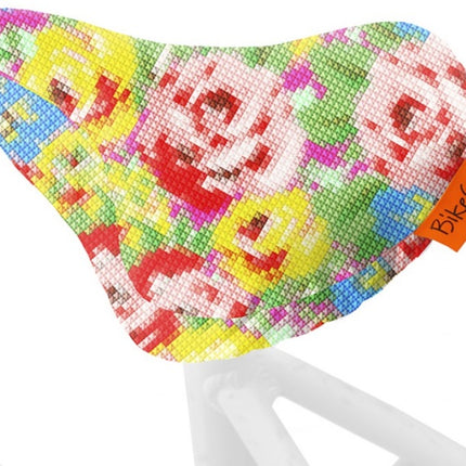 Zadeldek BikeCap Stitchy Flowers