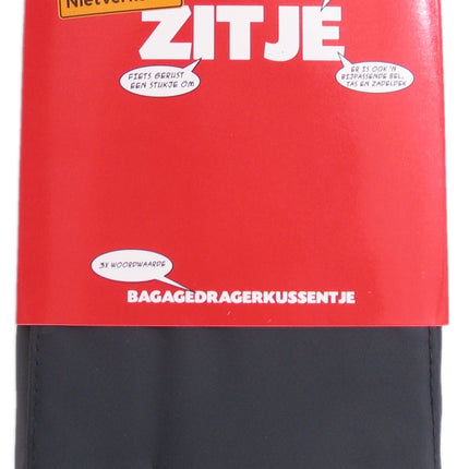 Luggage carrier cushion NotWrong 32 x 15 x 5cm - black