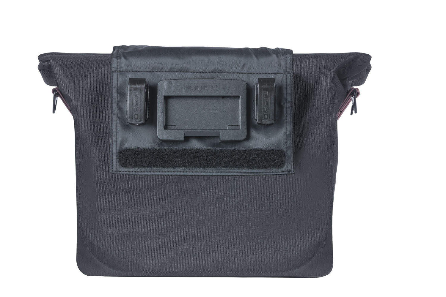 Fietstas Basil City met KF-haak 8-11 liter 27 x 39 x 15 cm - zwart