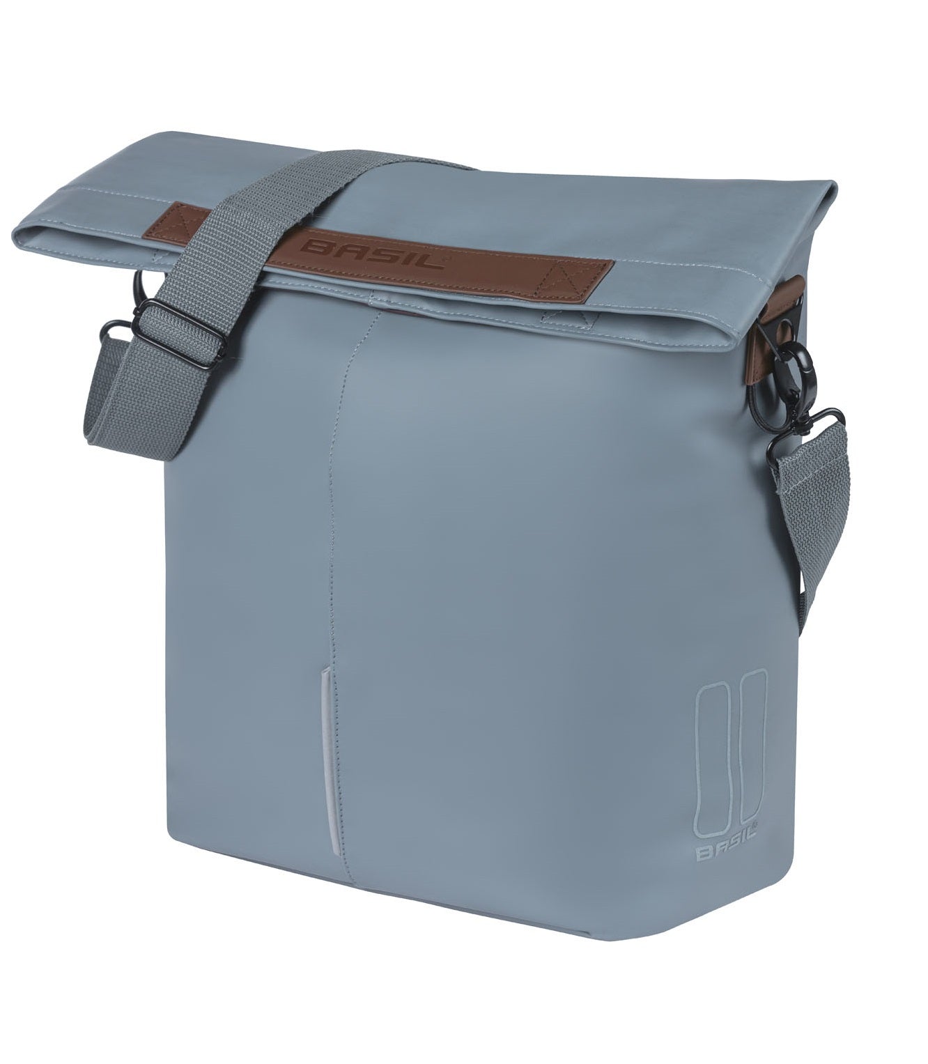 Fietsshopper Basil City Vegan Leather 14 liter 49 x 30 x 18 cm - roasted brown