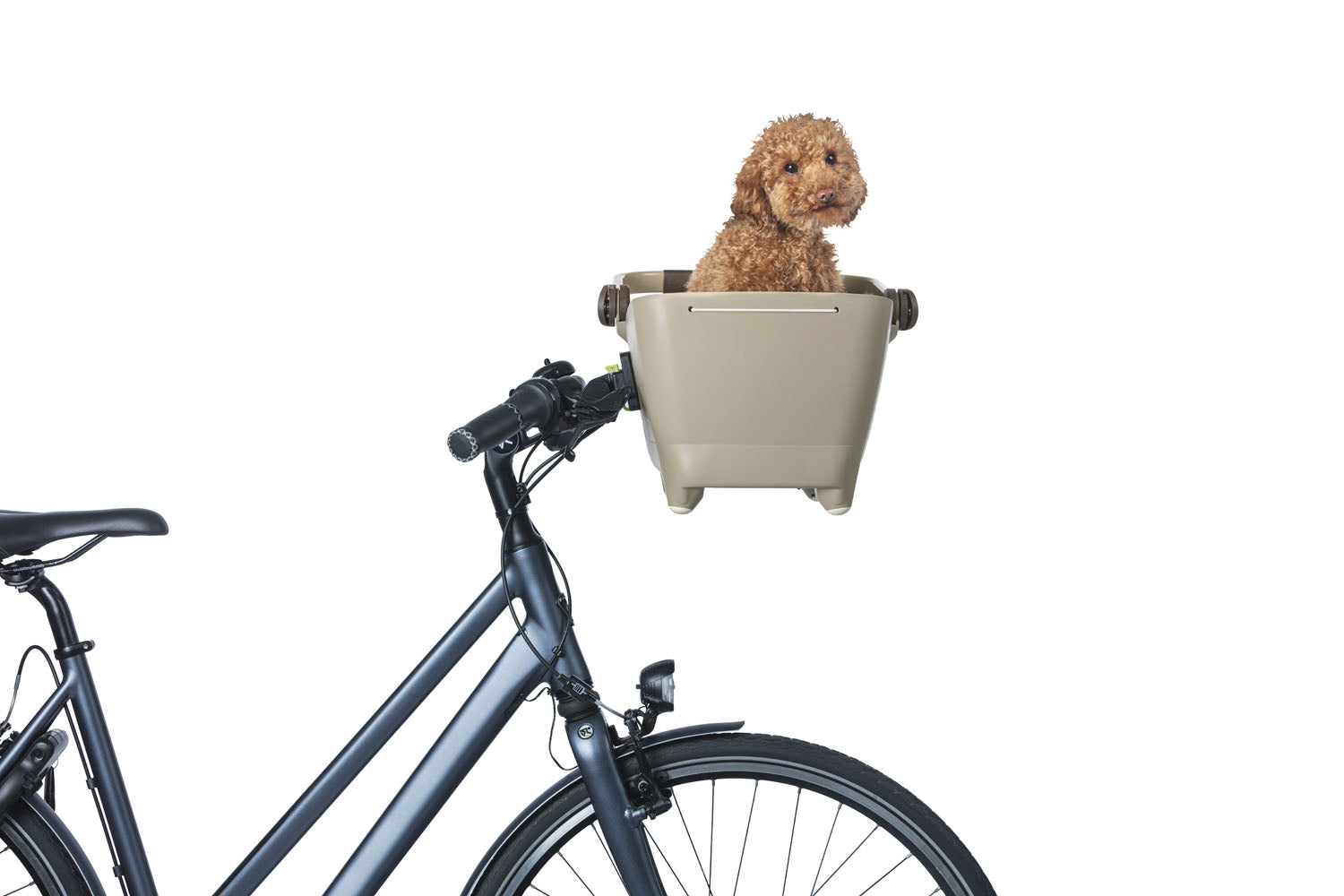 Hondenfietsmand Basil Buddy KF 32 liter 45 x 32 x 22 cm - biscotti brown