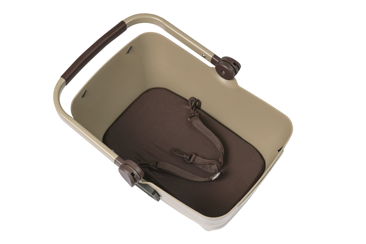 Hondenfietsmand Basil Buddy KF 32 liter 45 x 32 x 22 cm - biscotti brown