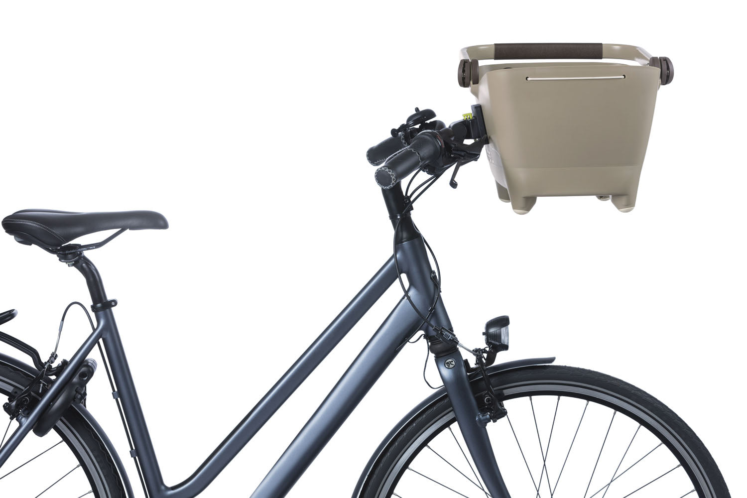 Hondenfietsmand Basil Buddy KF 32 liter 45 x 32 x 22 cm - biscotti brown