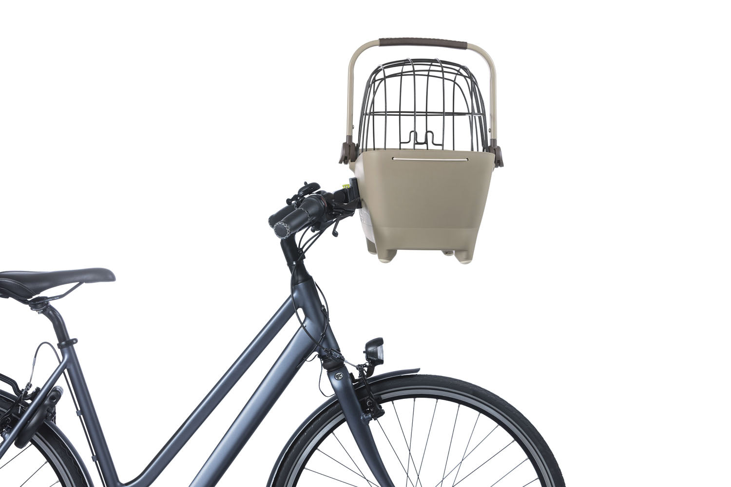 Hondenfietsmand Basil Buddy KF 32 liter 45 x 32 x 22 cm - biscotti brown