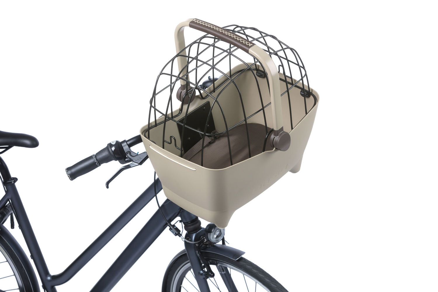 Hondenfietsmand Basil Buddy KF 32 liter 45 x 32 x 22 cm - biscotti brown