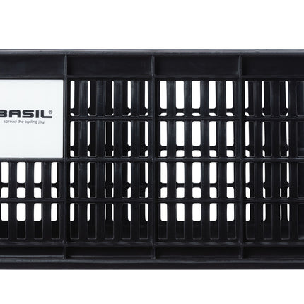 Gerecyclede fietskrat Basil Crate S 17.5 liter 29 x 39 x 20 cm - black