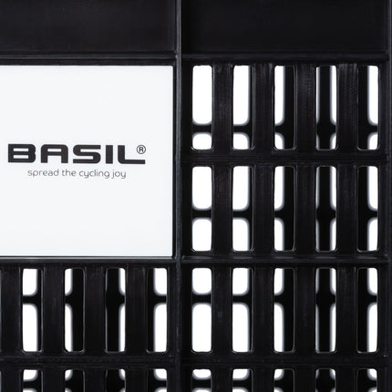 Gerecyclede fietskrat Basil Crate M 29.5 liter 35 x 45 x 25 cm - black - afbeelding 2