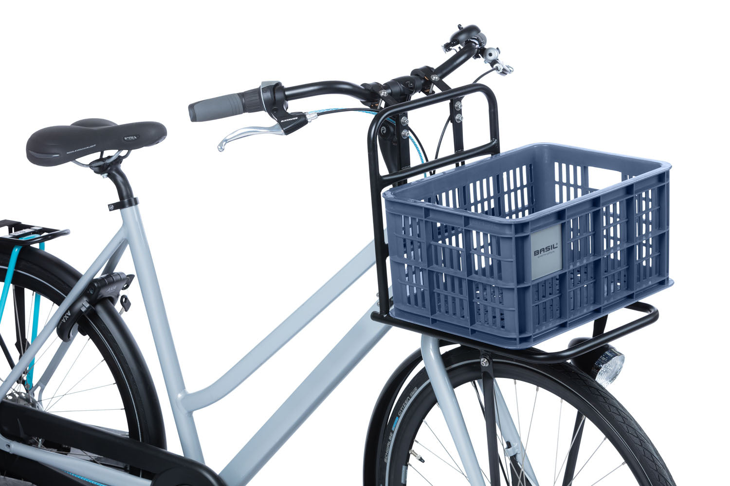 Gerecyclede fietskrat Basil Crate S 17.5 liter 29 x 39 x 20 cm - black