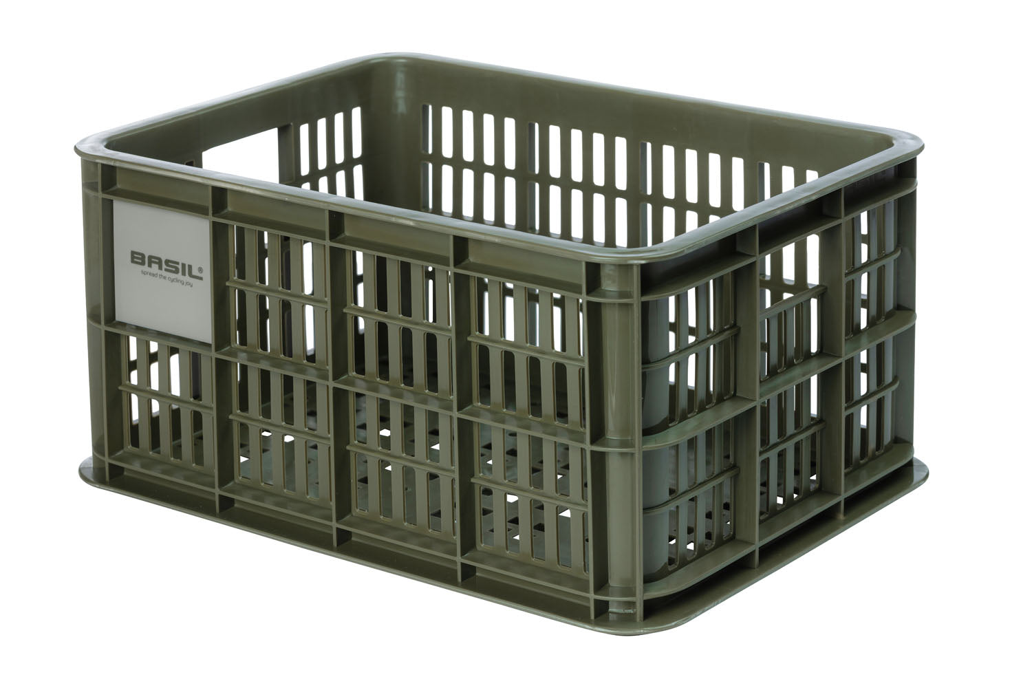 Gerecyclede fietskrat Basil Crate S 17.5 liter 29 x 39 x 20 cm - black