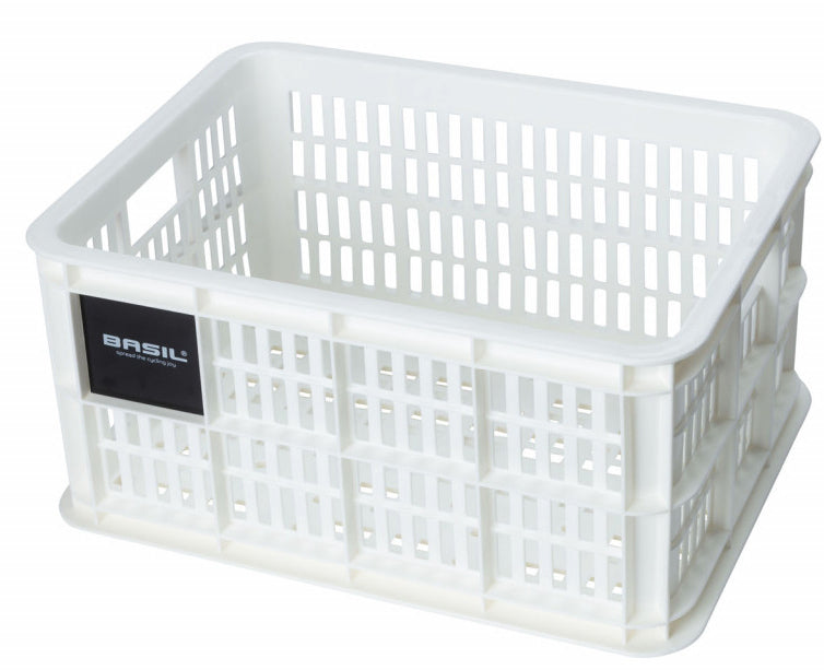 Gerecyclede fietskrat Basil Crate S 17.5 liter 29 x 39 x 20 cm - black