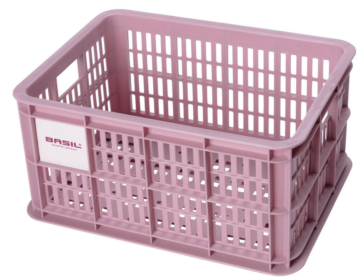 Gerecyclede fietskrat Basil Crate S 17.5 liter 29 x 39 x 20 cm - black