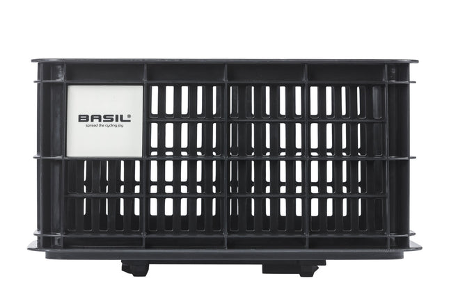 Gerecyclede fietskrat Basil Crate MIK S 17.5 liter 29 x 39 x 20 cm - black
