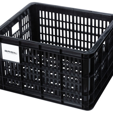 Gerecyclede fietskrat Basil Crate M 29.5 liter 35 x 45 x 25 cm - black