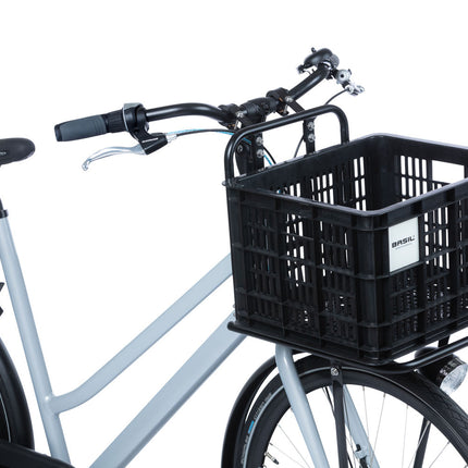 Gerecyclede fietskrat Basil Crate M 29.5 liter 35 x 45 x 25 cm - black - afbeelding 4