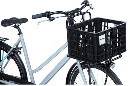 Gerecyclede fietskrat Basil Crate MIK M 29.5 liter 35 x 45 x 25 cm - black