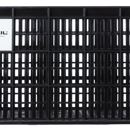 Recycled bicycle crate Basil Crate L 40.0 liter 39 x 49 x 26 cm - black