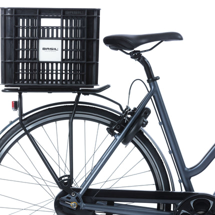 Gerecyclede fietskrat Basil Crate L 40.0 liter 39 x 49 x 26 cm - black - afbeelding 3