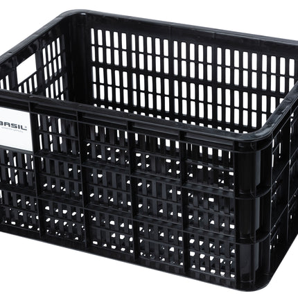 Gerecyclede fietskrat Basil Crate L 40.0 liter 39 x 49 x 26 cm - black - afbeelding 4