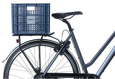 Gerecyclede fietskrat Basil Crate L 40.0 liter 39 x 49 x 26 cm - black