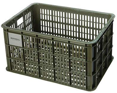 Gerecyclede fietskrat Basil Crate L 40.0 liter 39 x 49 x 26 cm - black