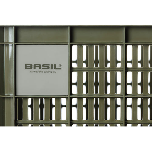 Gerecyclede fietskrat Basil Crate L 40.0 liter 39 x 49 x 26 cm - black