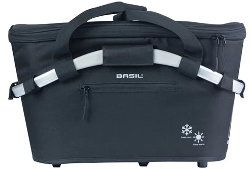 Fietsmand Basil Classic Carry All ISO met MIK bevestiging 18 liter 38 x 21 x 27 cm - zwart