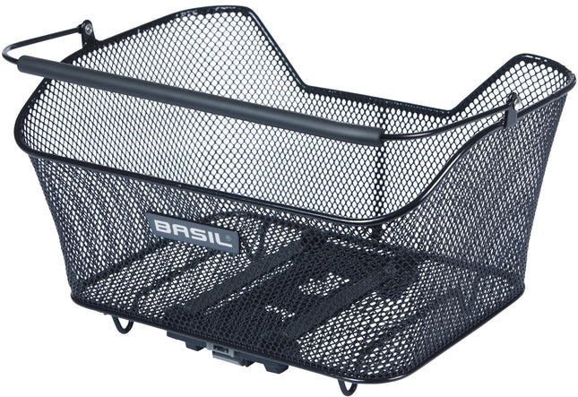 Fietsmand Basil Base M met MIK bevestiging 14 liter 25 x 33 x 17 cm - zwart