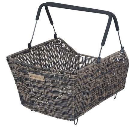 Fietsmand Basil Cento Rattan look Multi System 41 x 25 x 12 cm - bruin