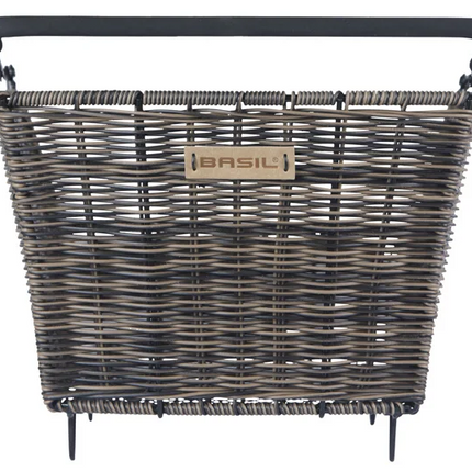 Fietsmand Basil Cento Rattan look Multi System 41 x 25 x 12 cm - bruin - afbeelding 4