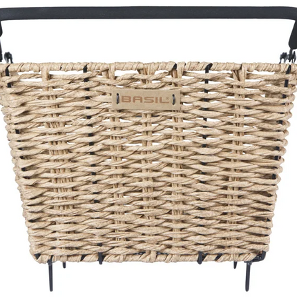 Fietsmand Basil Cento Rattan look Multi system 40 x 25 x 12 cm - seagrass - afbeelding 5