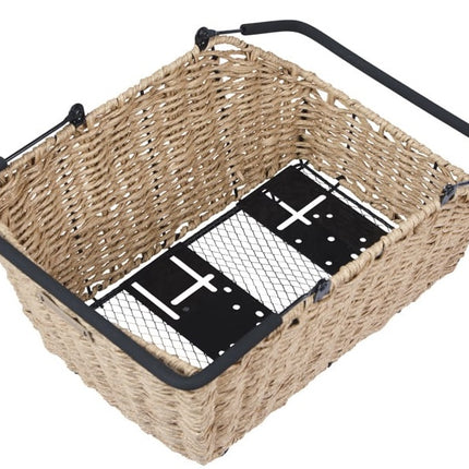 Fietsmand Basil Cento Rattan look Multi system 40 x 25 x 12 cm - seagrass - afbeelding 4