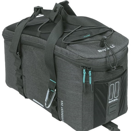 Bagagedragertas Basil Discovery 365D MIK 9 liter 34 x 16 x 18 cm - zwart