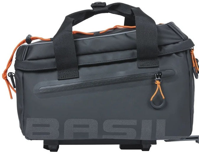 Bagagedragertas Basil Miles Tarpaulin MIK 7 liter 30 x 19 x 16 cm - zwart/oranje