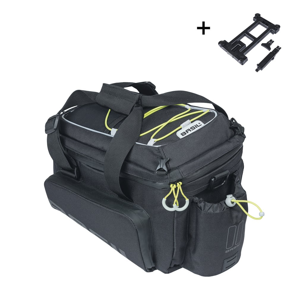 Bagagedragertas Basil Miles XL Pro MIK 9-36 liter 33 x 19 x 19 cm - zwart