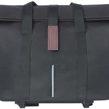 Fietshandtas Basil City MIK 8 - 11 liter 19 x 30 x 26 cm - zwart