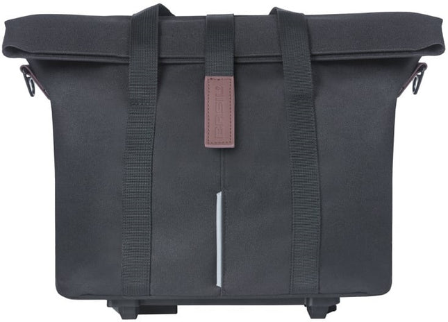 Fietshandtas Basil City MIK 8 - 11 liter 19 x 30 x 26 cm - zwart