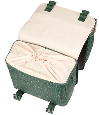 Dubbele fietstas Basil Flair 35 liter - groen