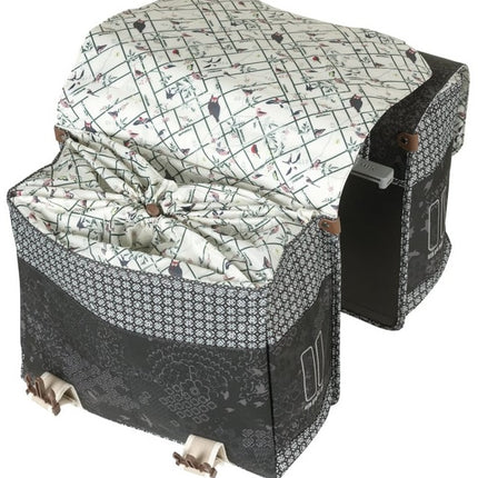 Dubbele Fietstas Basil Bohème MIK 35 liter - Zwart / Charcoal - afbeelding 3
