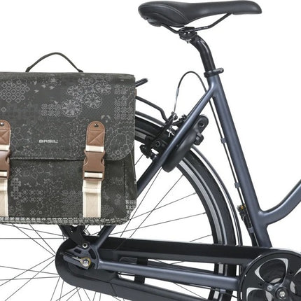 Dubbele Fietstas Basil Bohème MIK 35 liter - Zwart / Charcoal - afbeelding 4