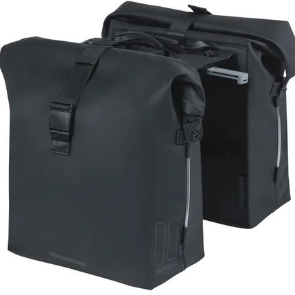 Dubbele fietstas Basil SoHo Nordlicht MIK 41 liter - zwart