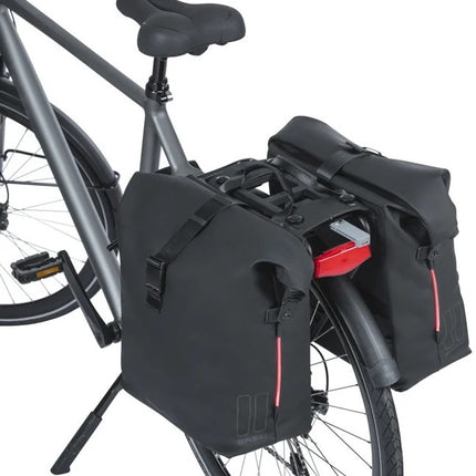Dubbele fietstas Basil SoHo Nordlicht MIK 41 liter - zwart - afbeelding 5