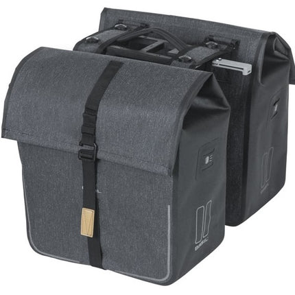 Dubbele fietstas Basil Urban Dry MIK 50 liter - charcoal - afbeelding 3
