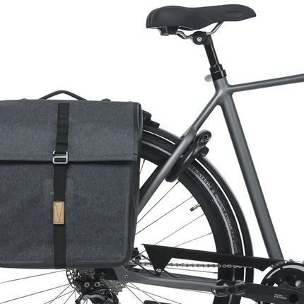 Dubbele fietstas Basil Urban Dry MIK 50 liter - charcoal - afbeelding 4