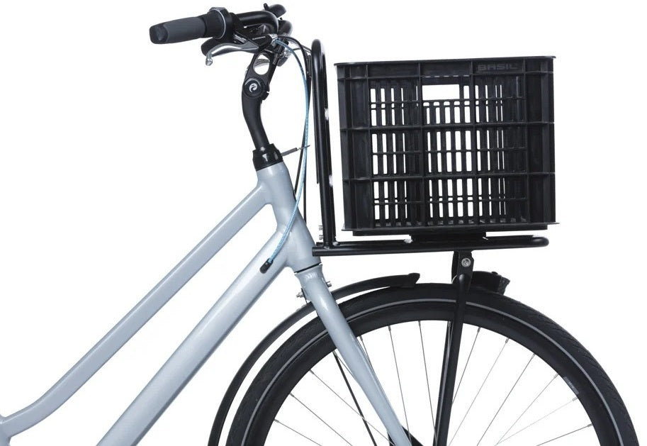 Fietskrat Basil L gerecycled kuntstof MIK 40 liter - zwart