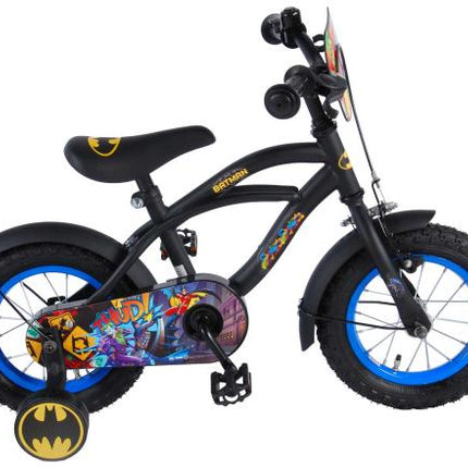 Kinderfiets 12" Batman - zwart/geel