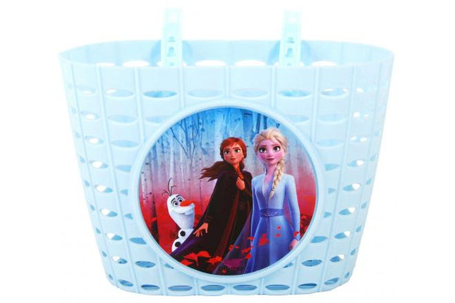 Fietsmand Disney Frozen 2 plastic - lichtblauw/paars