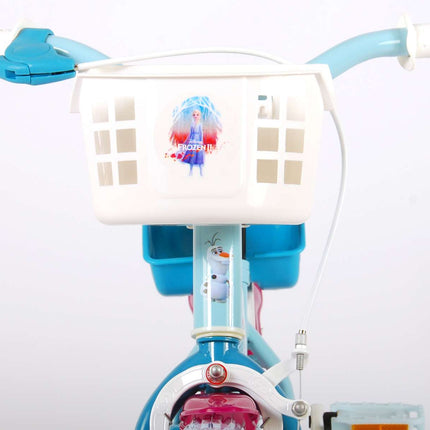 Kinderfiets 12 inch Disney Frozen 2 - lichtblauw/paars