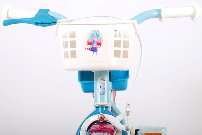 Kinderfiets 12 inch Disney Frozen 2 - lichtblauw/paars