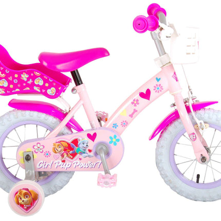 Kinderfiets 12 inch Paw Patrol - roze
