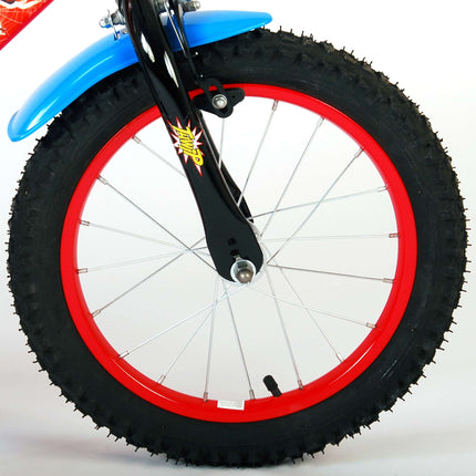 Kinderfiets 16 inch Spider-Man - blauw/rood